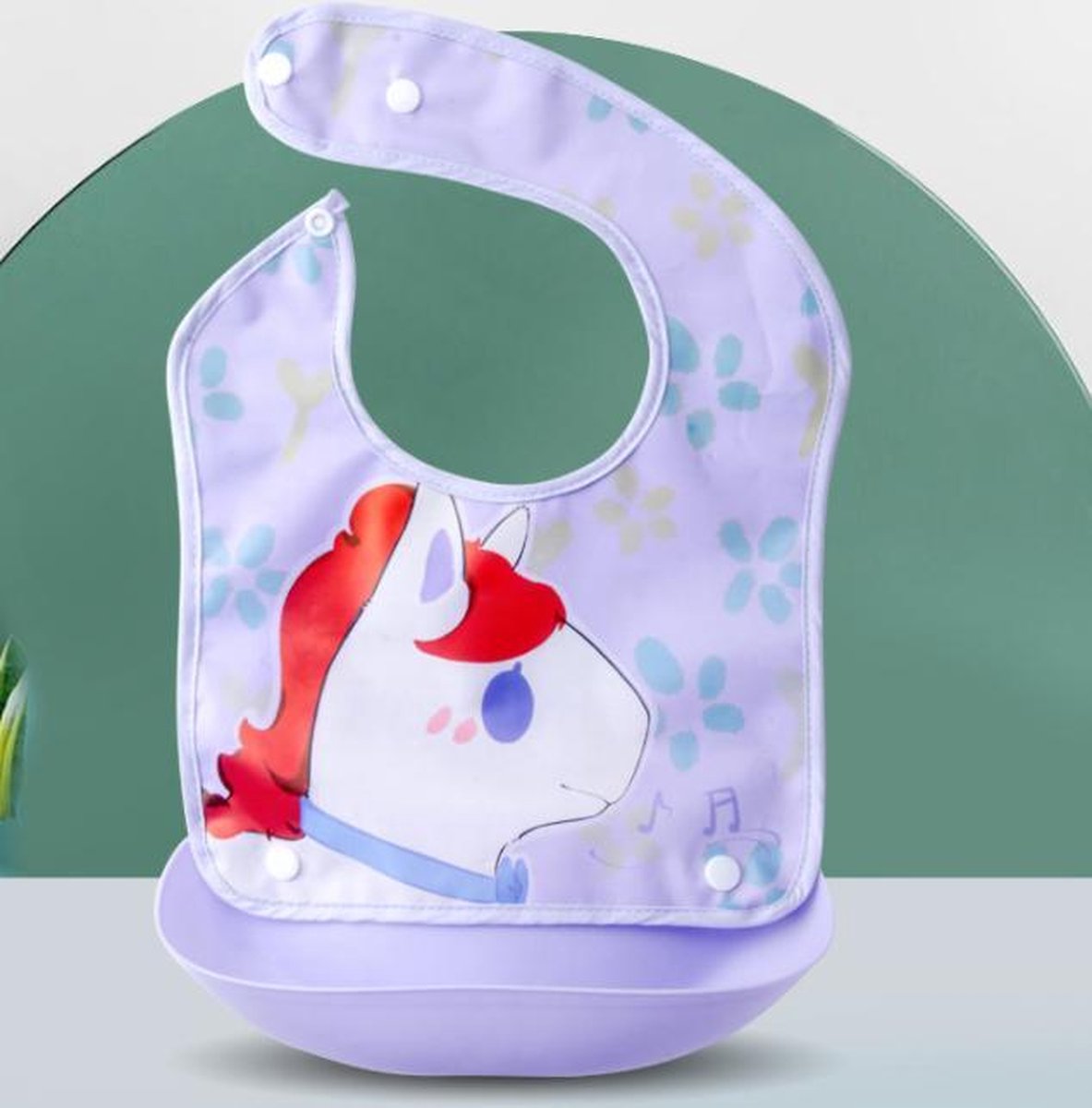 Goedkoopste Without Lemons Slabbetje met opvangbak Paars Unicorn| Verstelbaar |Baby Dreumes en peuters | Vaatwasbestendig| 0 -3 Jaar |Unisex | Kraamcadeau | Cadeau |Duurzaam