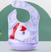 Bavoir Sans Citrons avec contenant Unicorn Violette| Ajustable |Bébé tout-petit et tout-petits | Va au lave-vaisselle| 0 -3 ans |Unisexe | Cadeau de naissance | Cadeau |Durable