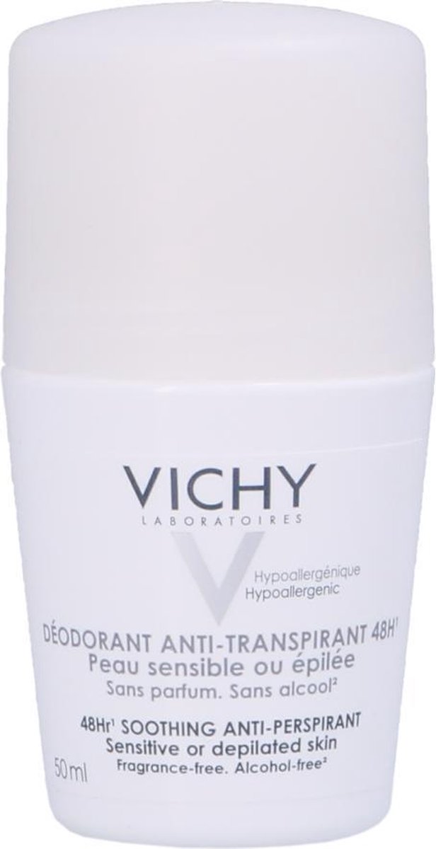 Vichy Anti-Transpiratie Deodorant 48u voor een Gevoelige of Geëpileerde Huid - Roller 50ml