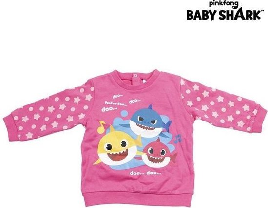 Joggingpak voor baby Baby Shark Roze — afbeelding 3