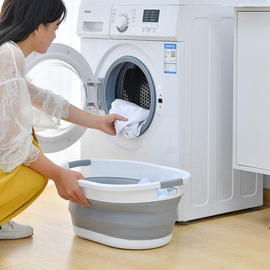 Multifunctionele Opvouwbaar Wasmand Siliconen - Emmer/Wasmand/Afwasbak - Ruimtebesparende Wasemmer - Afwasteil Opbergmand - Inklapbare Teil Voor Wasgoed/Afwas/Kleding/Speelgoed/Dekens - Wasbox Mand Met Handvat - Speelgoedmand - 25 Liter