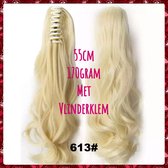 Paardenstaart Extensions met haarklem ponytail haarstuk op klem  #613