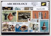 Archeologie – Luxe postzegel pakket (A6 formaat) : collectie van 100 verschillende postzegels van archeologie – kan als ansichtkaart in een A6 envelop - authentiek cadeau - kado -
