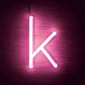 Neonkleurige letter LED Ledkia Brief K Roze 3W