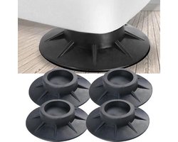 Trillingsdempers Voetjes Wasmachine & Droger - Anti Trillings / Vibratie Dempers Pads - Antislip Rubber - Extra Dik - Set Van 4 Stuks