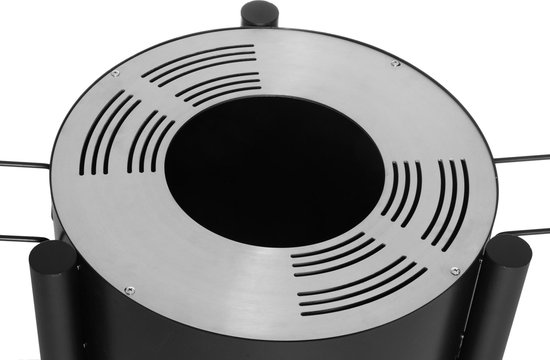 Mustang Outdoor tuinhaard barbecue Oakdale - Tuinhaard Barbecue - Barbecue - Zwart - 35.8 kg - Grilloppervlak diameter 60 cm van Mustang — afbeelding 2