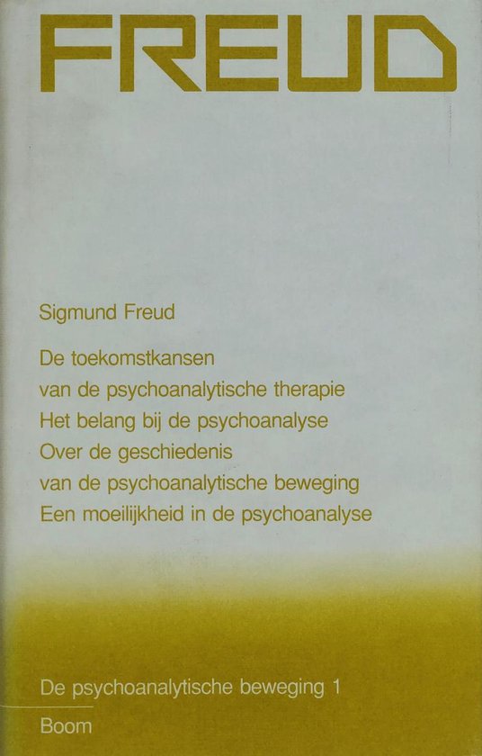 De psychoanalytische beweging 1 - cover