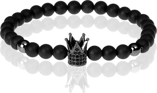 Memphis kralen armband Agaat Crown