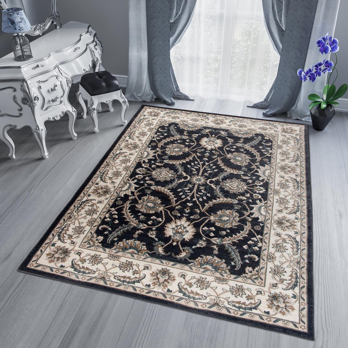 Tapiso Dubai Vloerkleed Rug Modern Oriental Oosters Tapijt Maat- 200x300