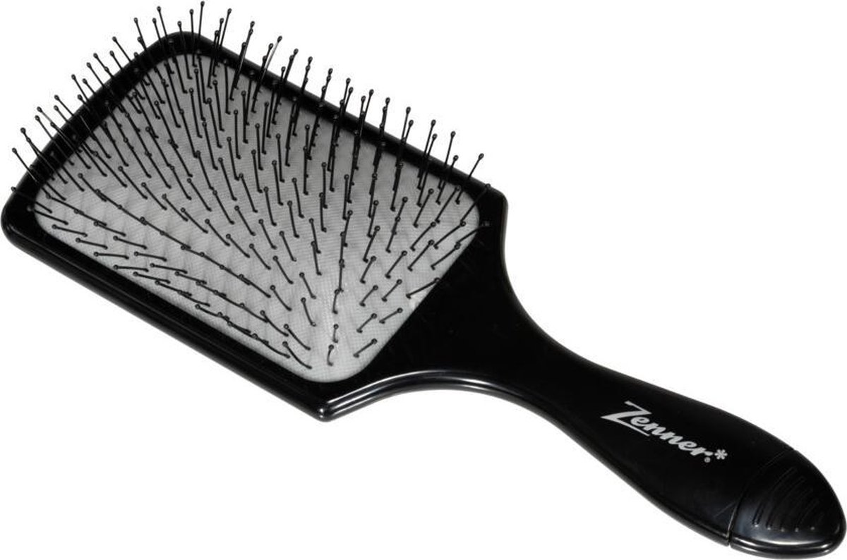 Zenner Haarborstel Paddle Antiklit Met Cleaning Brush