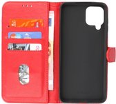 Hoesje Geschikt voor Samsung Galaxy A22 4G - Kaarthouder Book Case Telefoonhoesje - Rood