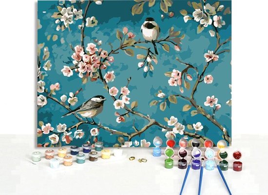 VITAMO Schilderen Op Nummer met Frame - Complete set - 40 x 50cm