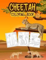 Cheetah Coloring Book for Kids