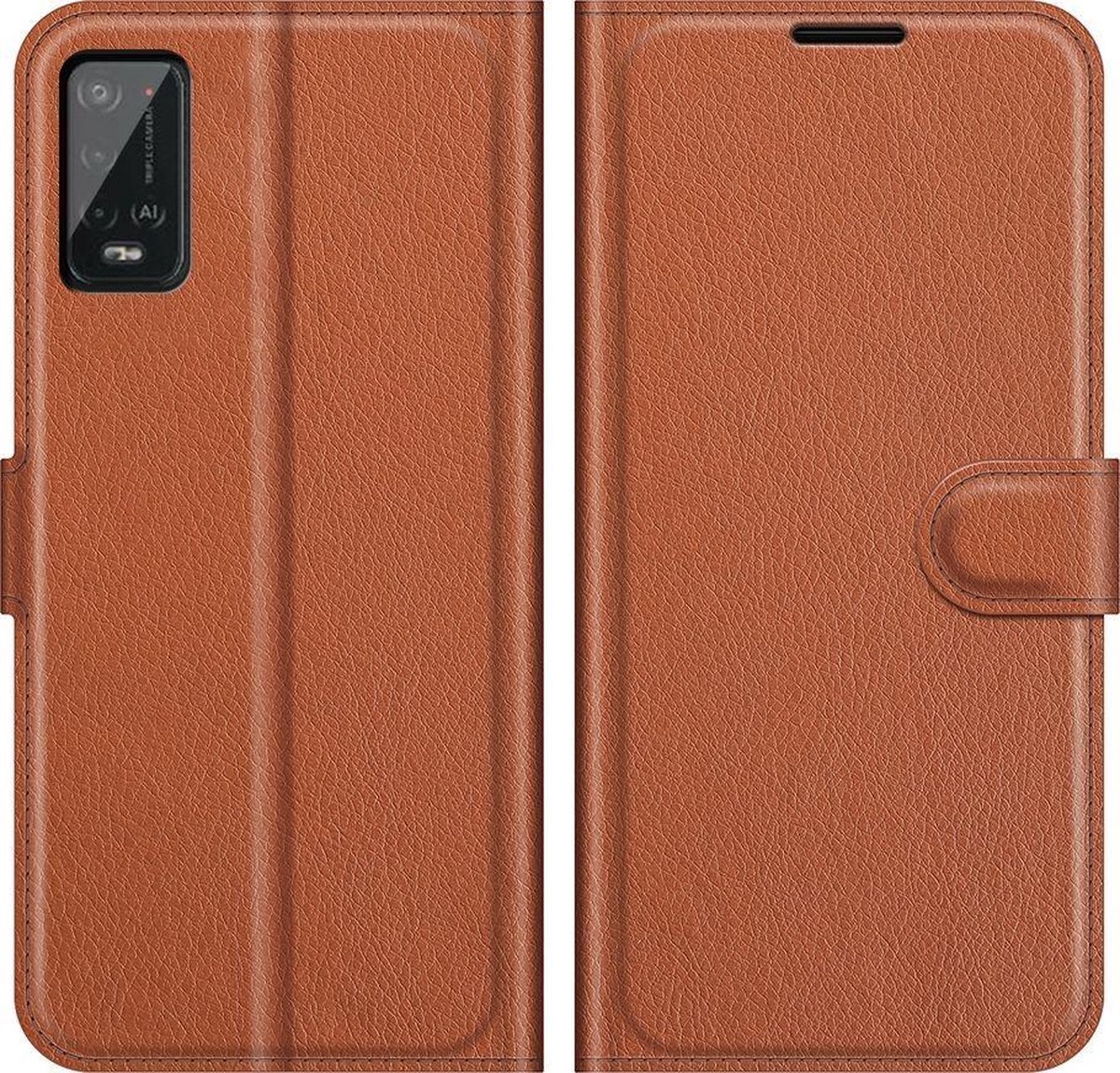 Mobigear Telefoonhoesje geschikt voor Wiko Power U20 Hoesje | Mobigear Classic Bookcase Portemonnee | Pasjeshouder voor 3 Pasjes | Telefoonhoesje voor Pinpas / OV Kaart / Rijbewijs - Bruin