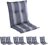 Blumfeldt Prato Tuinstoelkussen - zitkussen - lage rug tuinstoel - 50 x 100 x 8 cm - UV bestendig polyester