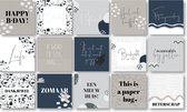 MOODZ design | Set dubbele kaarten | 15 stuks | inclusief envelop | Ansichtkaarten set | postcards | postkaarten set