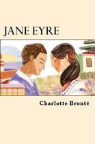 Couverture du livre Jane Eyre par Charlotte Brontë, illustrant un homme et une femme se regardant.