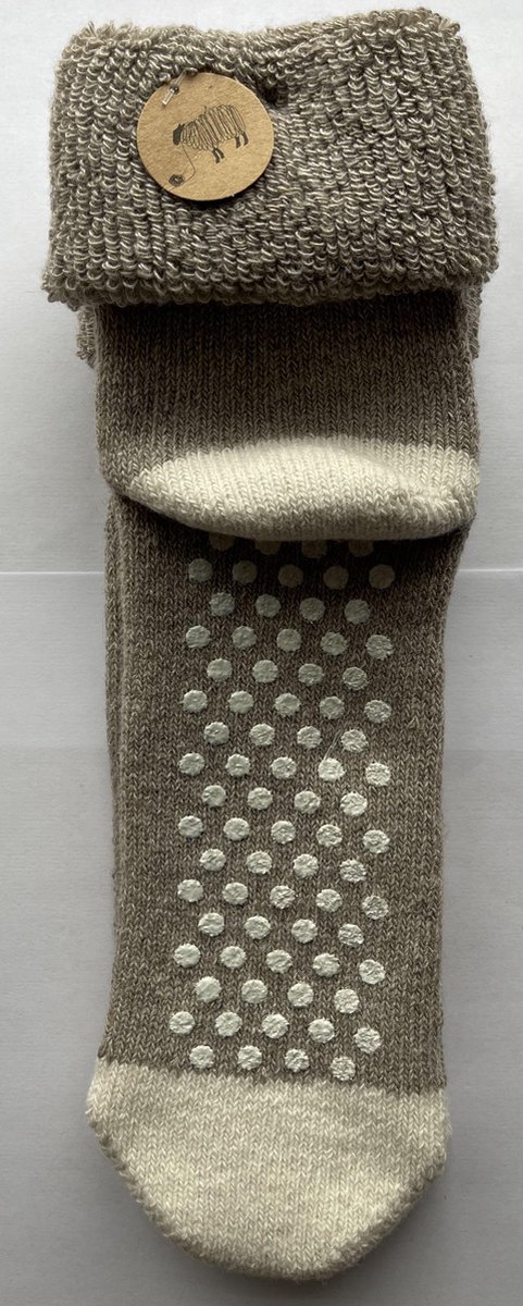 ARIESZZZ Huissokken Unisex - Beige/Bruin - Maat 35-38