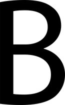 Letter muurstickers - Letter B | Letter sticker | Muursticker letter B | Schrijf je eigen naam op de muur | Zwarte letter muursticker