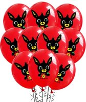 Bing Ballonnen - 10 Stuks - Latex Ballonnen - Helium Ballonnen - Rood
