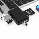 Sounix kaartlezers  - 6 poorten USB - Micro SD | SD | USB-C | USB | Micro USB | OTG | Kaartcompatibiliteit tot 2TB