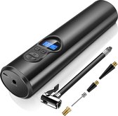 Luchtcompressor -Zinaps Smart Air Pump, 150 PSI Air Compressor, elektrische banden Inflator, 2000 mAh compressor met LCD-scherm voor auto- en motorbanden, ballen en andere opblaasb