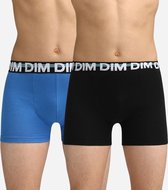 DIM Ecodim Classic - Onderbroeken Jongens - Boxershort - 2 Stuks - Maat 14 Jaar - Blauw/Zwart