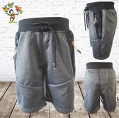Jongens korte broek dgrijs 122/128 -s&C-122/128-Korte broeken