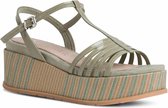 Marco Tozzi BY GUIDO MARIA KRETSCHMER Dames Sandaaltje 2-2-88500-26 783 khaki F-breedte Maat: 37 EU