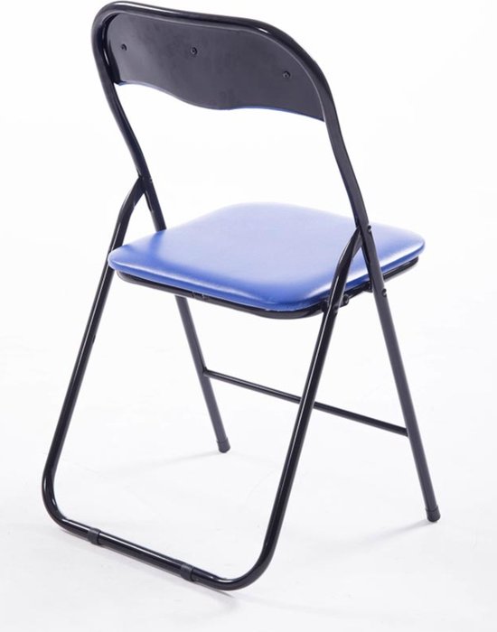 CLP Felix Set van 4 klapstoelen blauw/zwart
