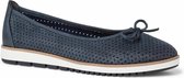 Tamaris Dames Ballerina 1-1-22121-26 805 blauw Maat: 40 EU