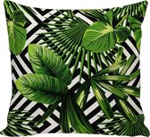 Kussenhoes - 2 stuks  - Trendykussens - Woondecoratie  - 43x43 - Groen blad - Sierkussen