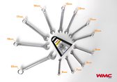 WMC ratelsleutel combinatie sleutelset  12 STUKS (6,7,8,9,10,11,12,13,14,17,19,22 mm)