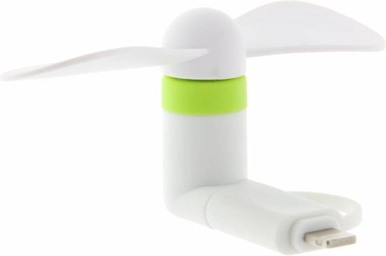 Smartphone ventilator Wit - Micro-USB & Lightning - wit