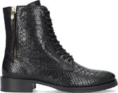 Fred de la Bretoniere 184010073 Veterboots - Laarzen Met Veters - Dames - Zwart - Maat 42