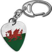 Plectrum sleutelhanger Wales Vlag