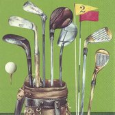 Golf green - Set van 40 servetten