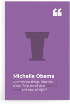 Walljar - Michelle Obama - Muurdecoratie - Poster