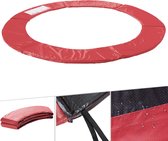 AREBOS Beschermingspads Randafdekking Trampoline 396 cm Rood PVC PE