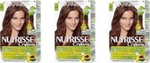 Garnier Nutrisse Creme Haarverf 6.52 Warm Kastanje Multi Pack - 3 Stuks