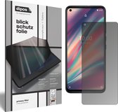 dipos I Privacy-Beschermfolie mat compatibel met Wiko View5 Plus Privacy-Folie screen-protector Privacy-Filter (expres kleiner dan het glas omdat het gebogen is)