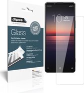 dipos I 2x Pantserfolie helder compatibel met Sony Xperia 1 II Beschermfolie 9H screen-protector (expres kleiner dan het glas omdat het gebogen is)