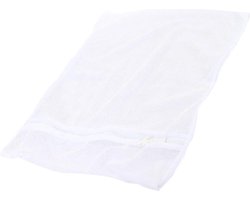 Caresse lingerie wasnetje met rits - wit - 30x40cm