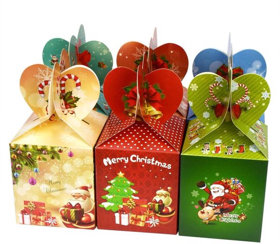 woede Bungalow domesticeren Kadodoos – Kerstpakket Doos – Kerstverpakking – 8 stuks Snoepdozen | bol.com