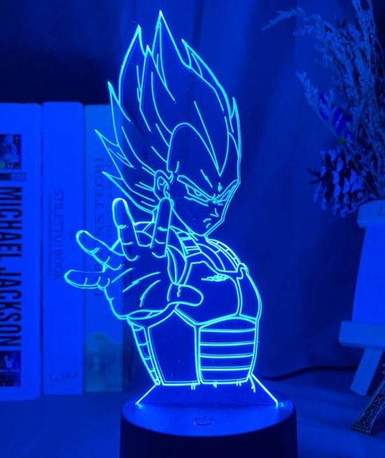 3DAnimeLeds - Vegeta Design - Dragon Ball Z - DBZ - Lampe 3D - Led Light -  Anime | bol.com