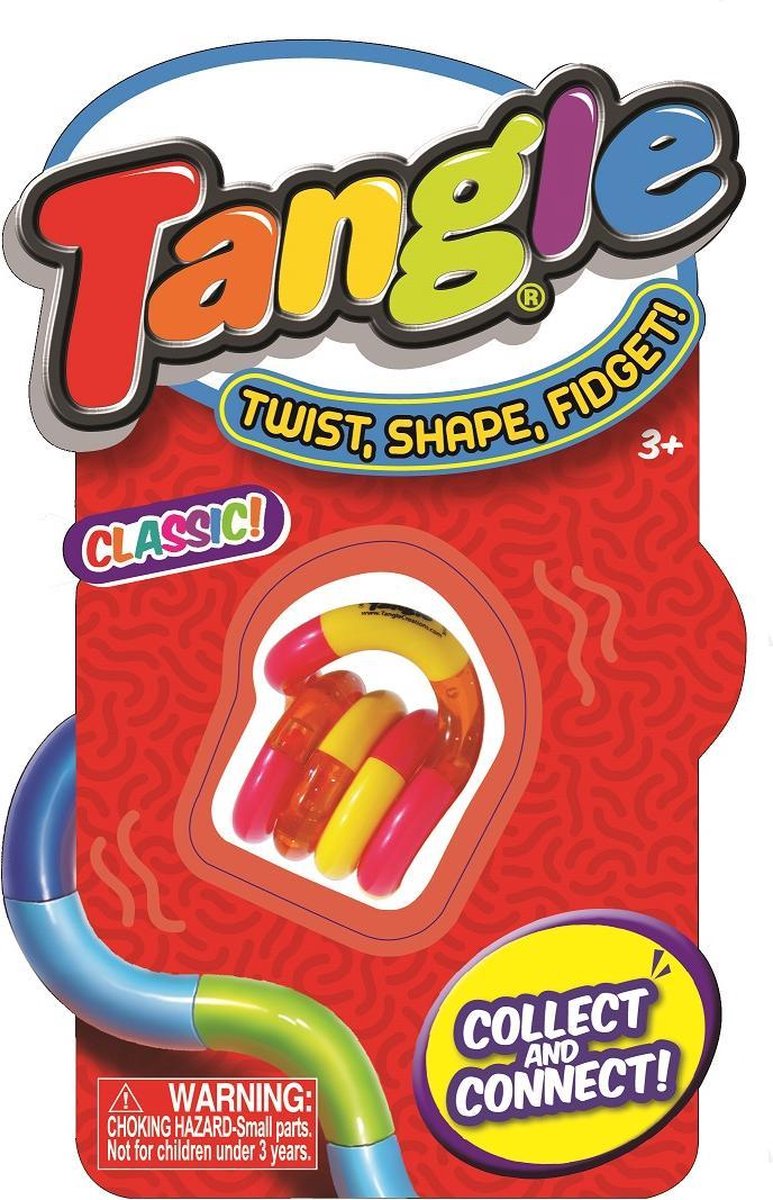Tangle Classic Junior (ZURU) - roze oranje - The Original Fidget