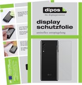 dipos I 6x Beschermfolie mat compatibel met LG Velvet 5G Achterkant Folie screen-protector (expres kleiner dan het glas omdat het gebogen is)