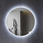 Badkamerspiegel met Verlichting - 3 Standen - Dimbaar - Anti Condens Verwarming - Spiegel Badkamer Rond 60 cm