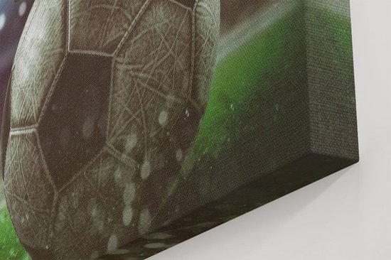 Artaza - Peinture sur toile - Coup d'envoi du Voetbal avec le ballon dans le stade - 60 x 90 - Photo sur toile - Impression sur toile