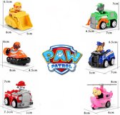 Paw Patrol reddings voertuigen - gift box set van 6 auto's - Marshall Rubble Skye Chase puppy - speelset speelgoed sint kerst cadeau verjaardag brandweer actie - Rescue Racers 6-pack